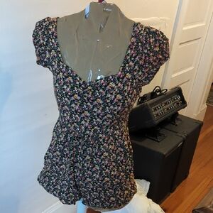 American Eagle Outfitters Sweetheart Floral Romper